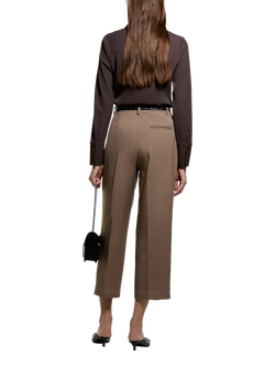 SISLEY Slim Fit Long Sleeve Shirt, Dark Brown - view 2, Dark Brown