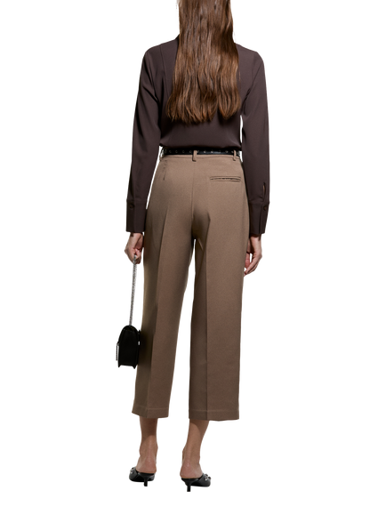 SISLEY Slim Fit Long Sleeve Shirt, Dark Brown - view 2, Dark Brown