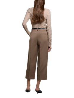 SISLEY Long Sleeve High Neck Blouse, Sand - view 2, Sand