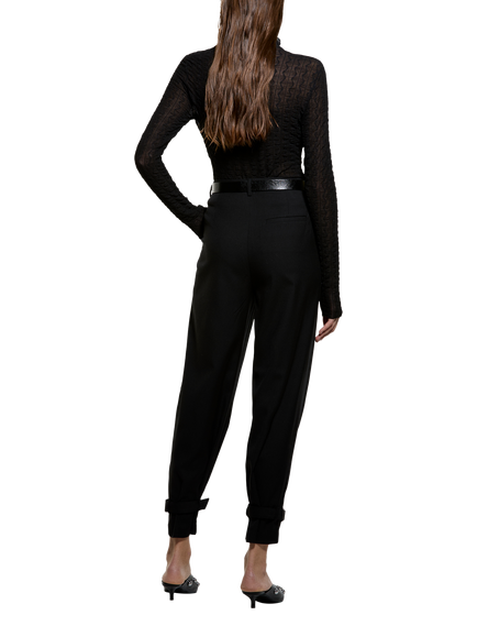 SISLEY Opaque Stripe Jumper, Black - view 2, Black