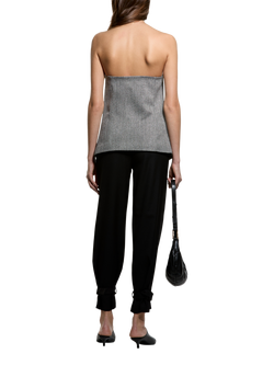 SISLEY Sculpted Strapless Tailored Top, Grey - view 2, Grey