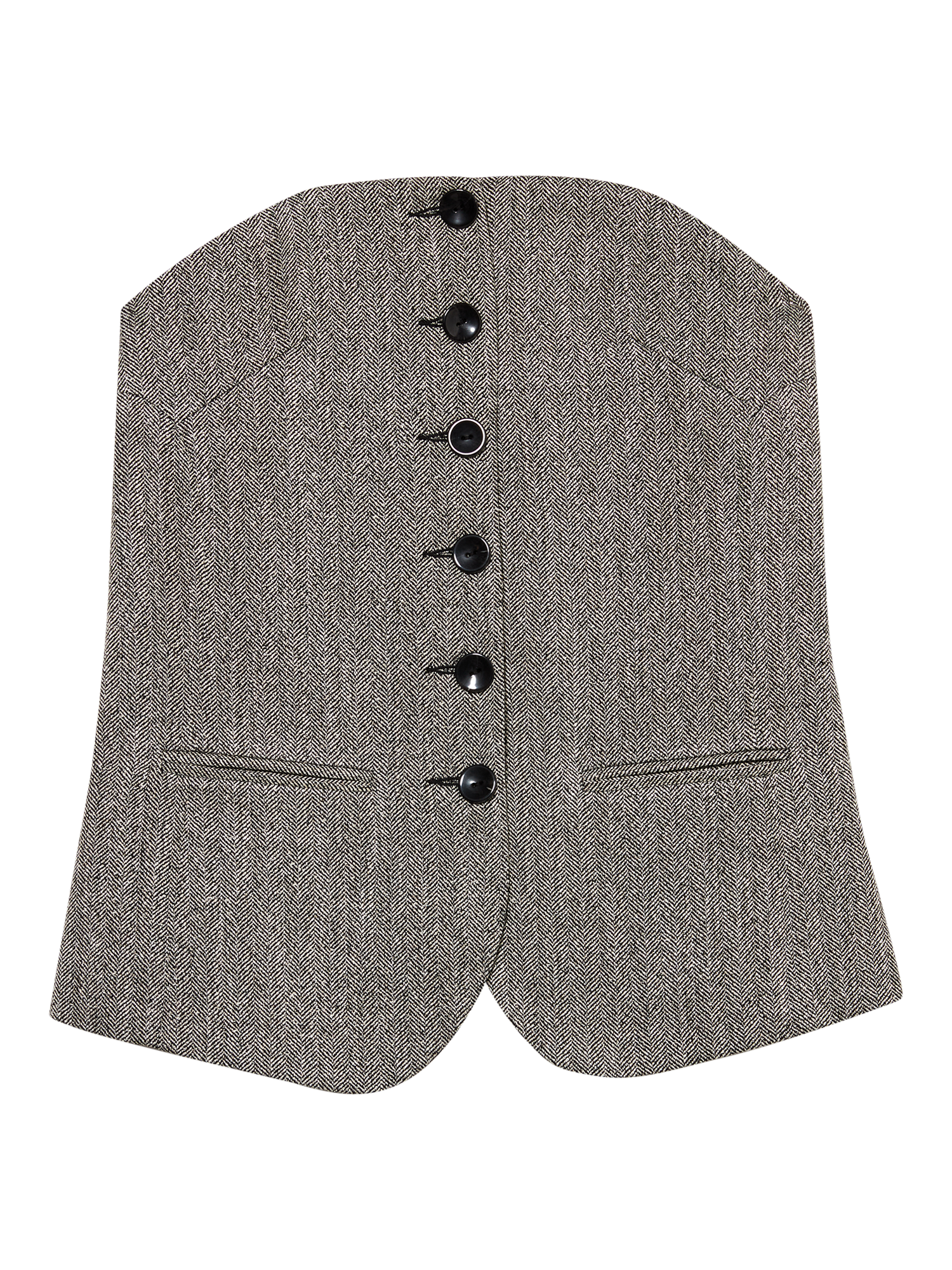 Product image 5 of 5, which shows SISLEY Sculpted Strapless Tailored Top, Grey, 8