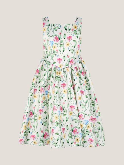 Monsoon Kids' Dancer Floral Party Dress, Multi, Multi