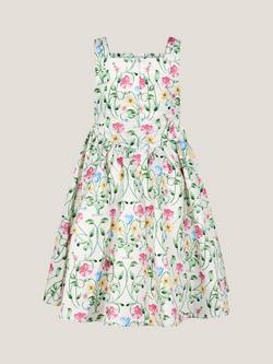 Monsoon Kids' Dancer Floral Party Dress, Multi - view 2, Multi