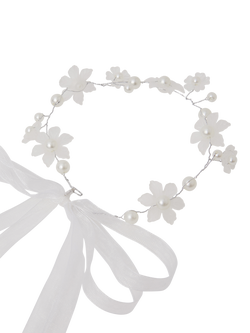 Angels by Accessorize Kids' Flower Crown, Ivory - view 2, Ivory