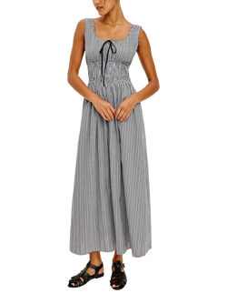 Rails Jordie Gingham Maxi Dress, Black/White - view 2, Black/White