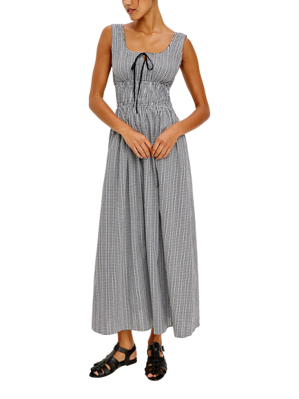 Rails Jordie Gingham Maxi Dress, Black/White - view 2, Black/White