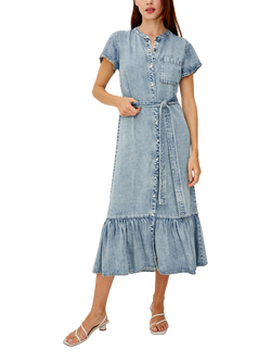 Rails Kahlo Denim Shirt Dress, Light Blue, Light Blue