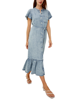 Rails Kahlo Denim Shirt Dress, Light Blue - view 2, Light Blue