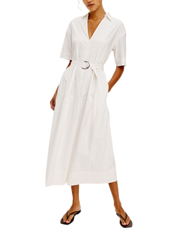 Rails Richmond Shirt Midi Dress, White - view 2, White