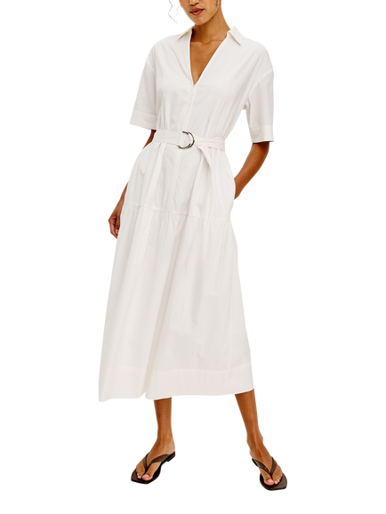 Rails Richmond Shirt Midi Dress, White - view 2, White