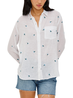 Rails Charli Bluebell Linen Rich Shirt, Bluebell Carnations - view 2, Bluebell Carnations
