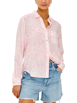 Rails Josephine Animal Print Shirt, Pink, Pink