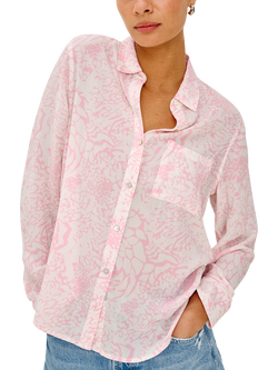 Rails Josephine Animal Print Shirt, Pink - view 2, Pink