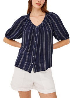 Rails Marina Stripe Linen Rich Shirt, Marina Stripe, Marina Stripe