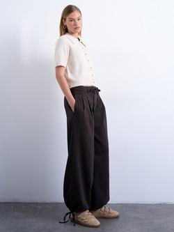 Topshop Button Down Short Sleeve Cardigan - view 2, White