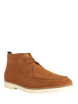 Dune London Citron Suede Chukka Boots, Brown - view 2, Brown