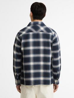 Barbour International Elm Tartan Overshirt, Oxford Navy - view 2, Oxford Navy