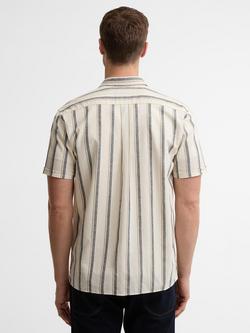 Barbour Barkend Striped Short-Sleeved Shirt, Whisper White - view 2, Whisper White