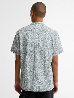 Barbour Dearham Printed Short Sleeved Shirt, Dusty Slate - view 2, Dusty Slate