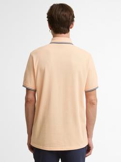 Barbour International Evan Tipped Polo Shirt, Bleached Apricot - view 2, Bleached Apricot
