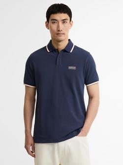 Barbour International Evan Tipped Polo Shirt, Oxford Navy, Oxford Navy