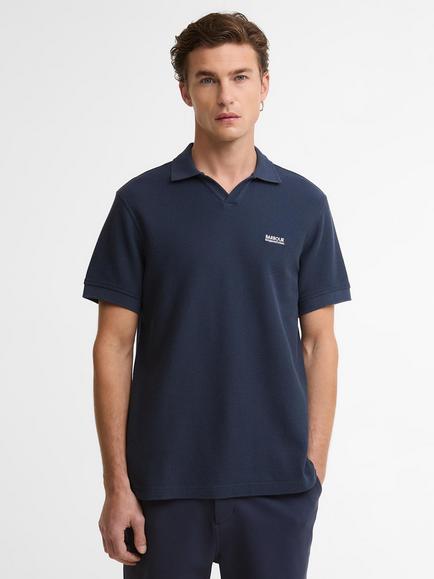 Barbour International Milbank Textured Polo Shirt, Oxford Navy, Oxford Navy