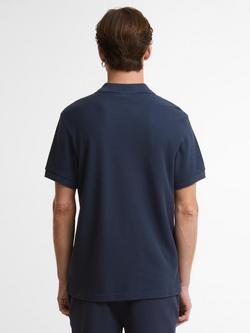 Barbour International Milbank Textured Polo Shirt, Oxford Navy - view 2, Oxford Navy