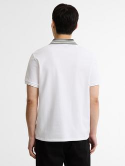 Barbour International Neville Tipped Polo Shirt, White - view 2, White