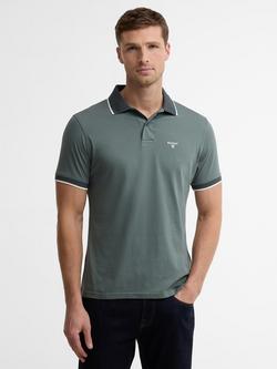 Barbour Cornsay Cotton Jersey Polo Shirt, Vintage Teal, Vintage Teal