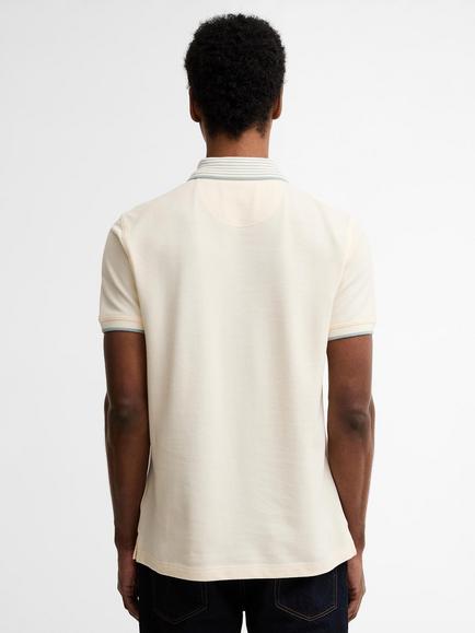 Barbour Denwick Polo Shirt, Whisper White - view 2, Whisper White