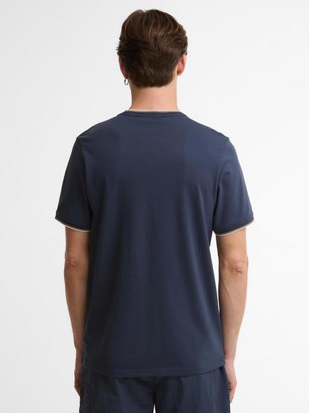 Barbour International Ashmann Tipped T-Shirt, Oxford Navy - view 2, Oxford Navy