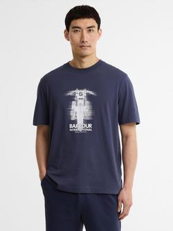 Barbour International Hocking Graphic T-Shirt, Oxford Navy, Oxford Navy