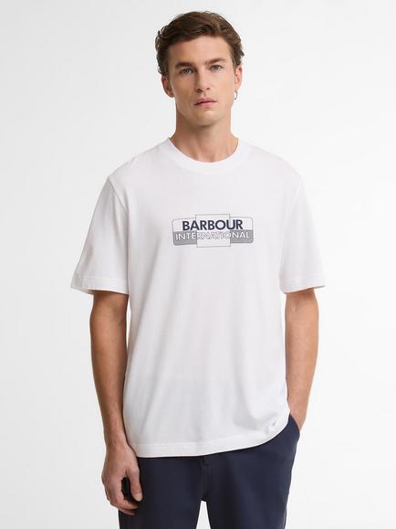Barbour International Leighton Graphic T-Shirt, White, White