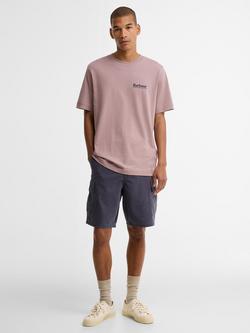 Barbour Moonwell Cotton Regular Fit Short Sleeve Graphic T-Shirt, Ironstone - view 2, Ironstone