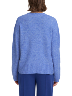 ICHI Baling V-Neck Cardigan - view 2, Nebulas Blue Melange