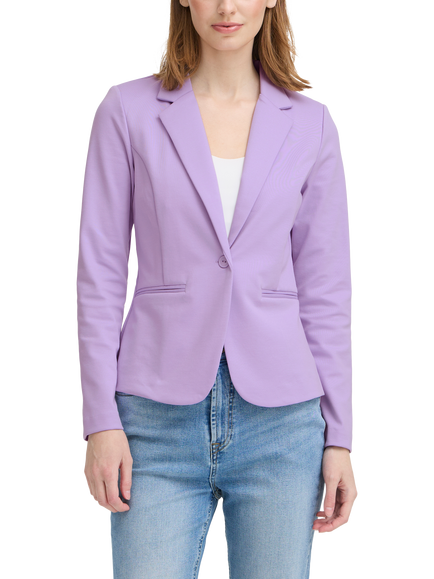 ICHI Kate Single Button Blazer, Purple Rose, Purple Rose