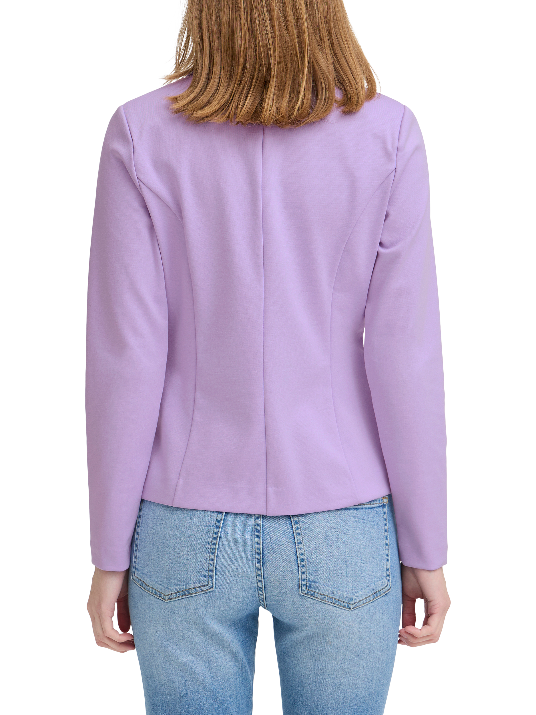 Product image 2 of 4, which shows ICHI Kate Single Button Blazer, Purple Rose, XS