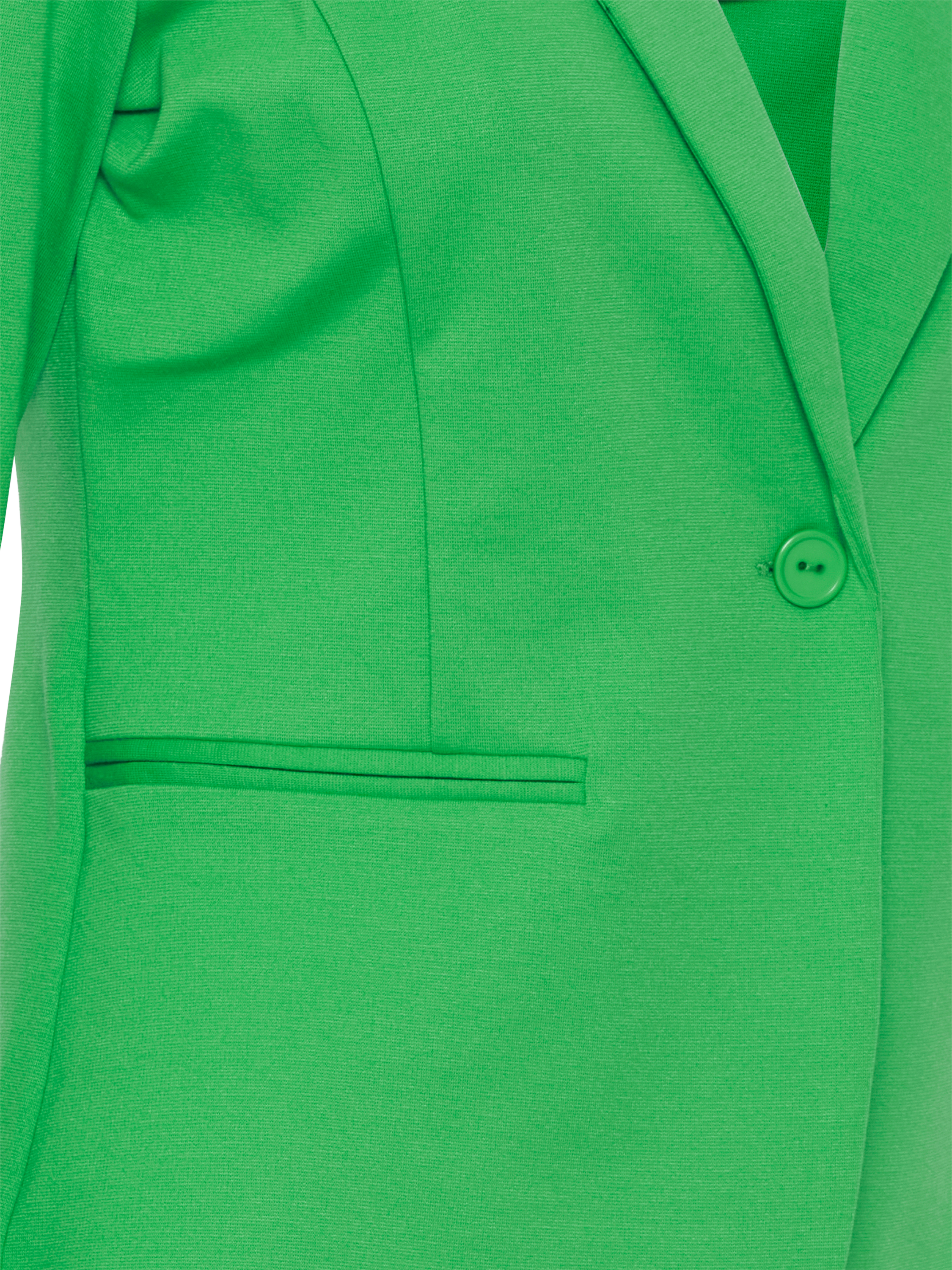 Product image 7 of 7, which shows ICHI Kate Single Button Blazer, Kelly Green, XS