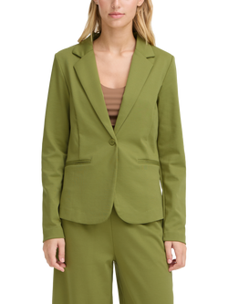 ICHI Kate Single Button Blazer, Iguana, Iguana
