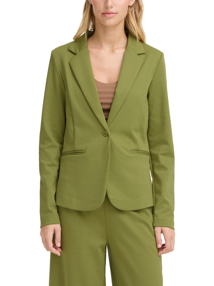 ICHI Kate Single Button Blazer, Iguana, Iguana