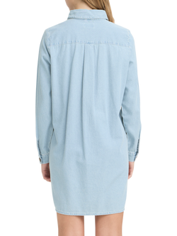 ICHI Archer Shirt Mini Dress, Light Blue Washed - view 2, Light Blue Washed