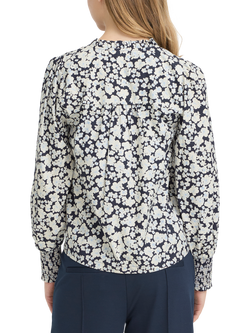 ICHI Kelia Floral Long Sleeve Top, Birch/Multi - view 2, Birch/Multi