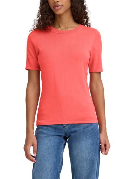 ICHI Luls Short Sleeve Jumper, Teaberry, Teaberry