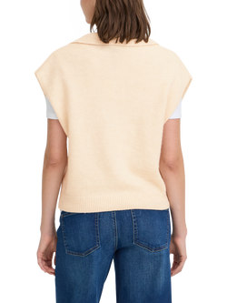 ICHI Povoke V-Neck Sleeveless Jumper - view 2, Birch