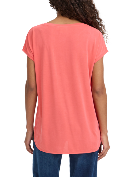 ICHI Like Round Neck T-Shirt - view 2, Teaberry
