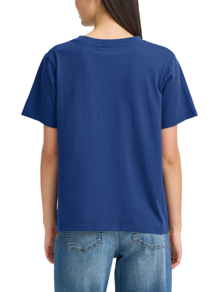 ICHI Palmer Loose Fit T-Shirt - view 2, Blueprint