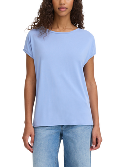 ICHI Like Round Neck T-Shirt, Bel Air Blue