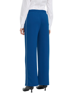 ICHI Kate High Rise Side Stripe Wide Leg Trousers - view 2, Blueprint