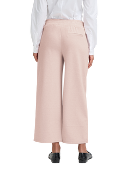 ICHI Kate Cropped Wide Leg Trousers - view 2, Rose Smoke